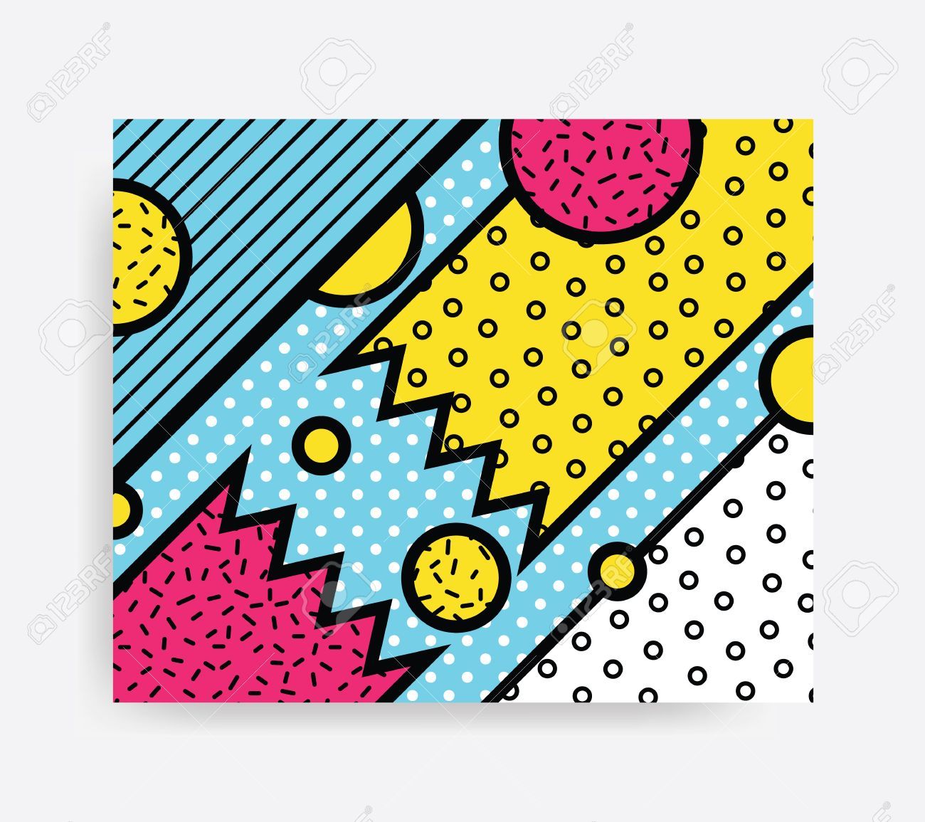 Detail Pop Art Dots Background Nomer 21