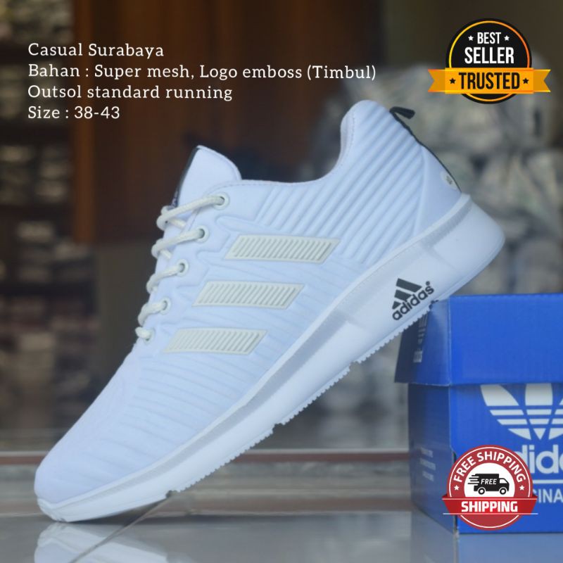 Detail Gambar Sepatu Adidas Warna Putih Nomer 11