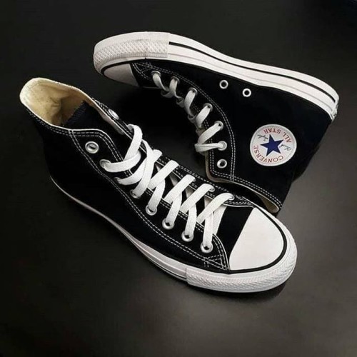 Detail Gambar Sepatu Converse Hitam Putih Nomer 5