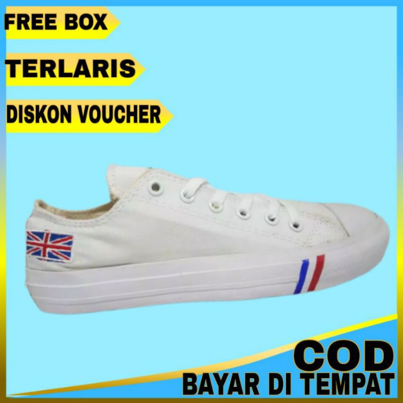 Detail Gambar Sepatu Converse Warna Putih Nomer 46