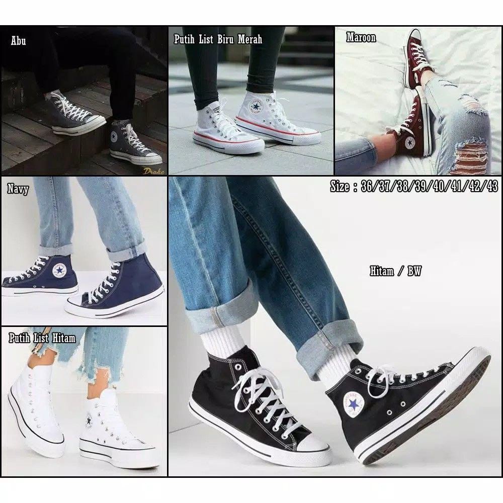 Detail Gambar Sepatu Couple Pasangan Nomer 27