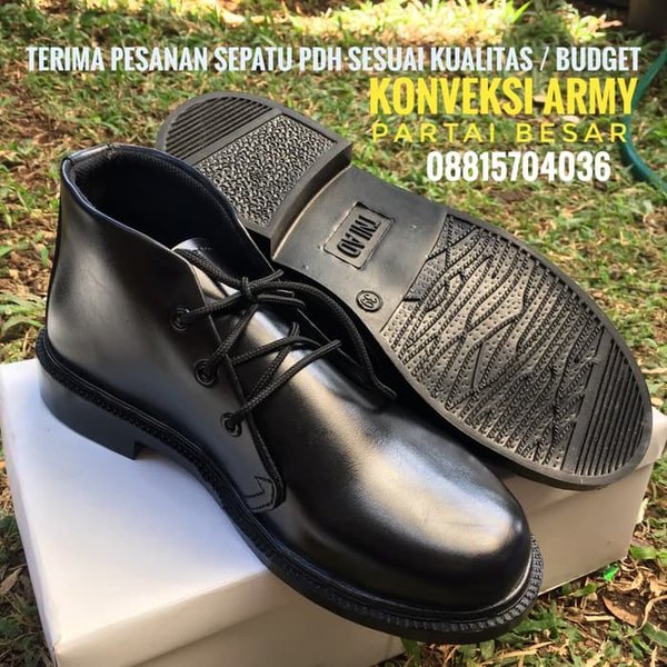 Detail Gambar Sepatu Pdh Polri Nomer 47