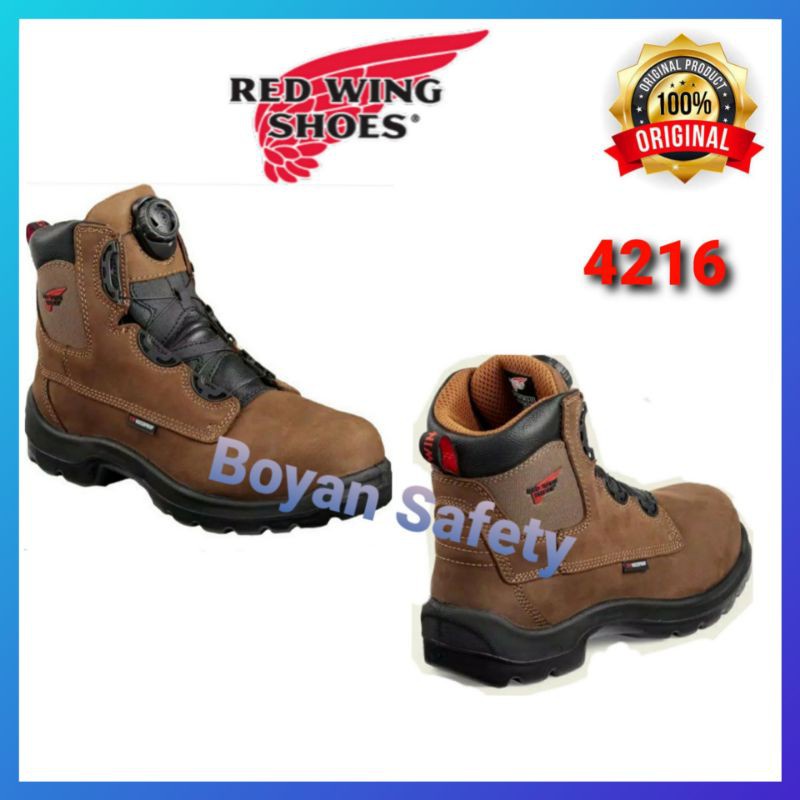 Detail Gambar Sepatu Safety Red Wing Nomer 19