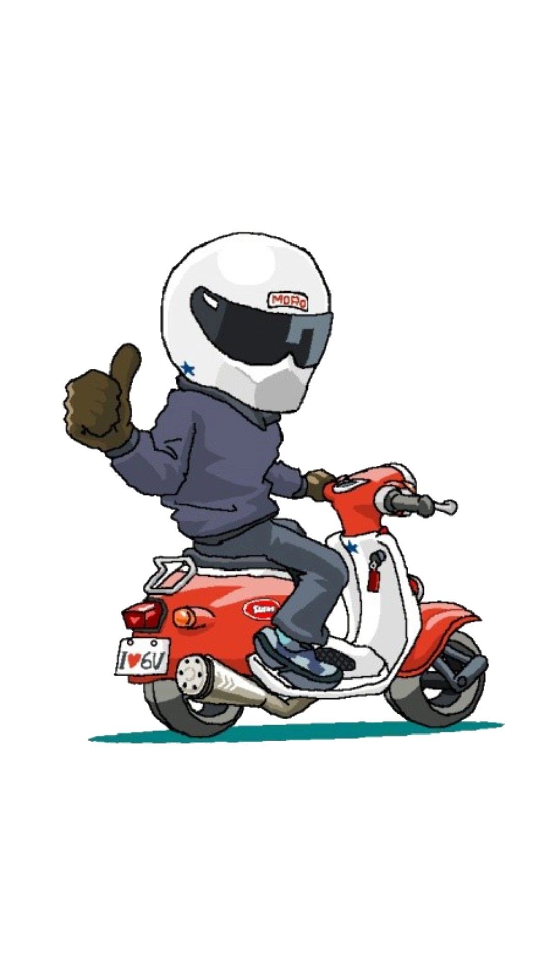 Detail Gambar Sepeda Motor Bebek Karikatur Nomer 7