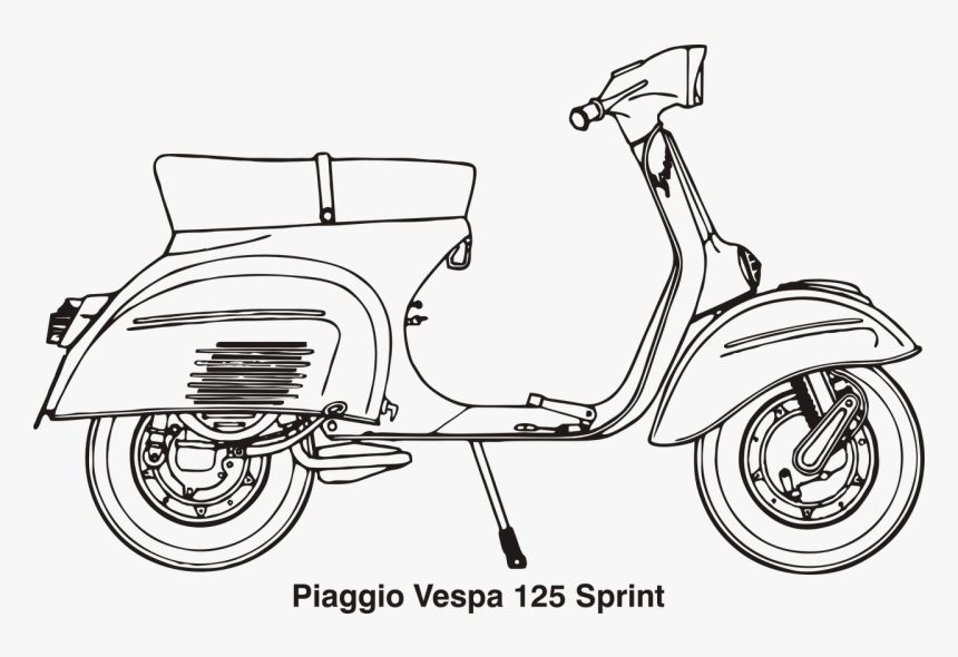 Detail Gambar Sepeda Motor Hitam Putih Nomer 5
