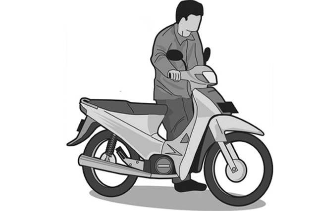 Detail Gambar Sepeda Motor Hitam Putih Nomer 8