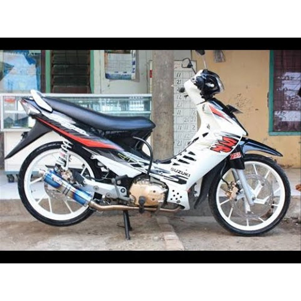 Detail Gambar Sepeda Motor Zuzuki 125 2008 Hitam Nomer 53