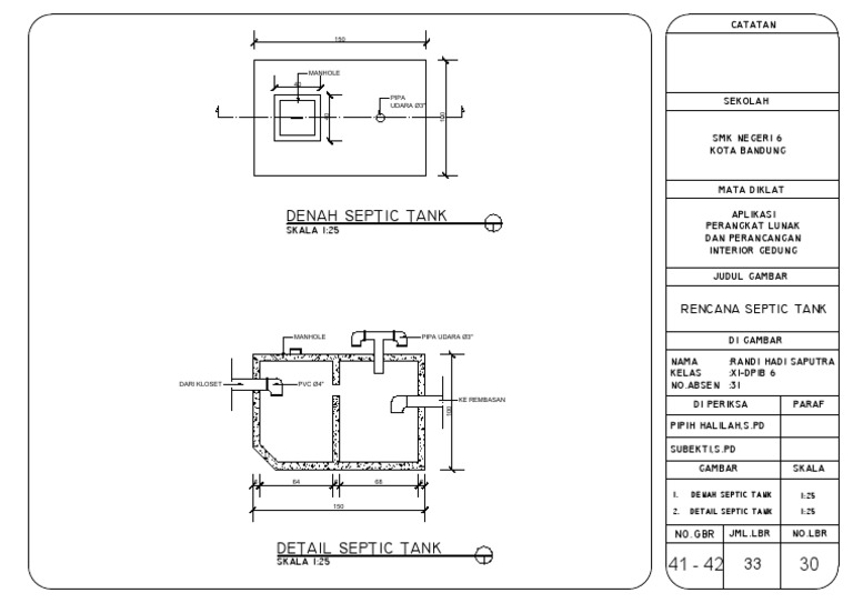 Detail Gambar Septic Tank Dan Detailnya Nomer 33