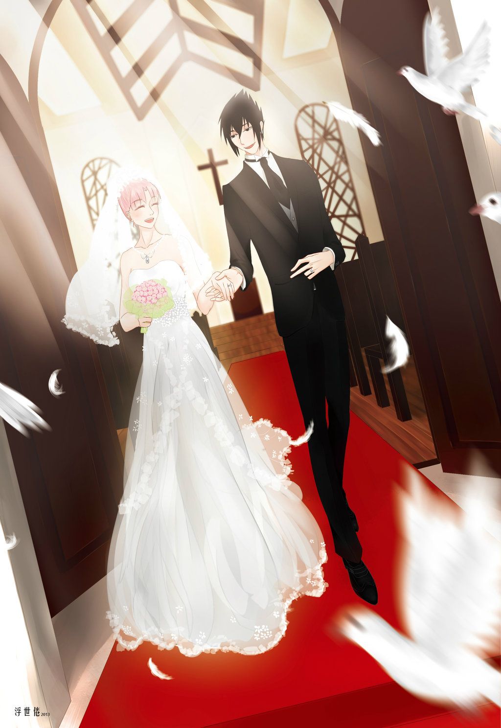 Detail Gambar Setelah Pernikahan Sasuke Dengan Sakura Dan Naruto Dengan Hinata Nomer 29