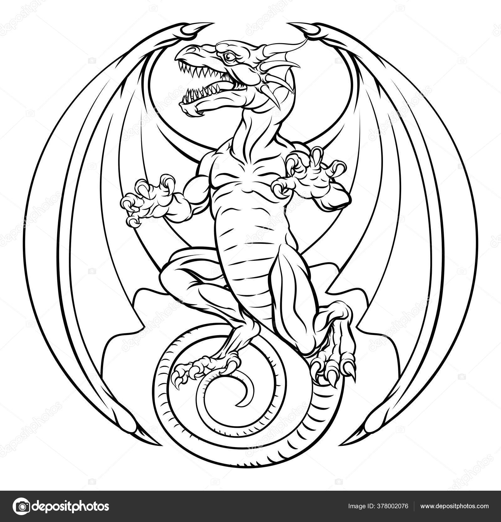 Detail Gambar Shapes Para Tatuajes De Dragones Nomer 45