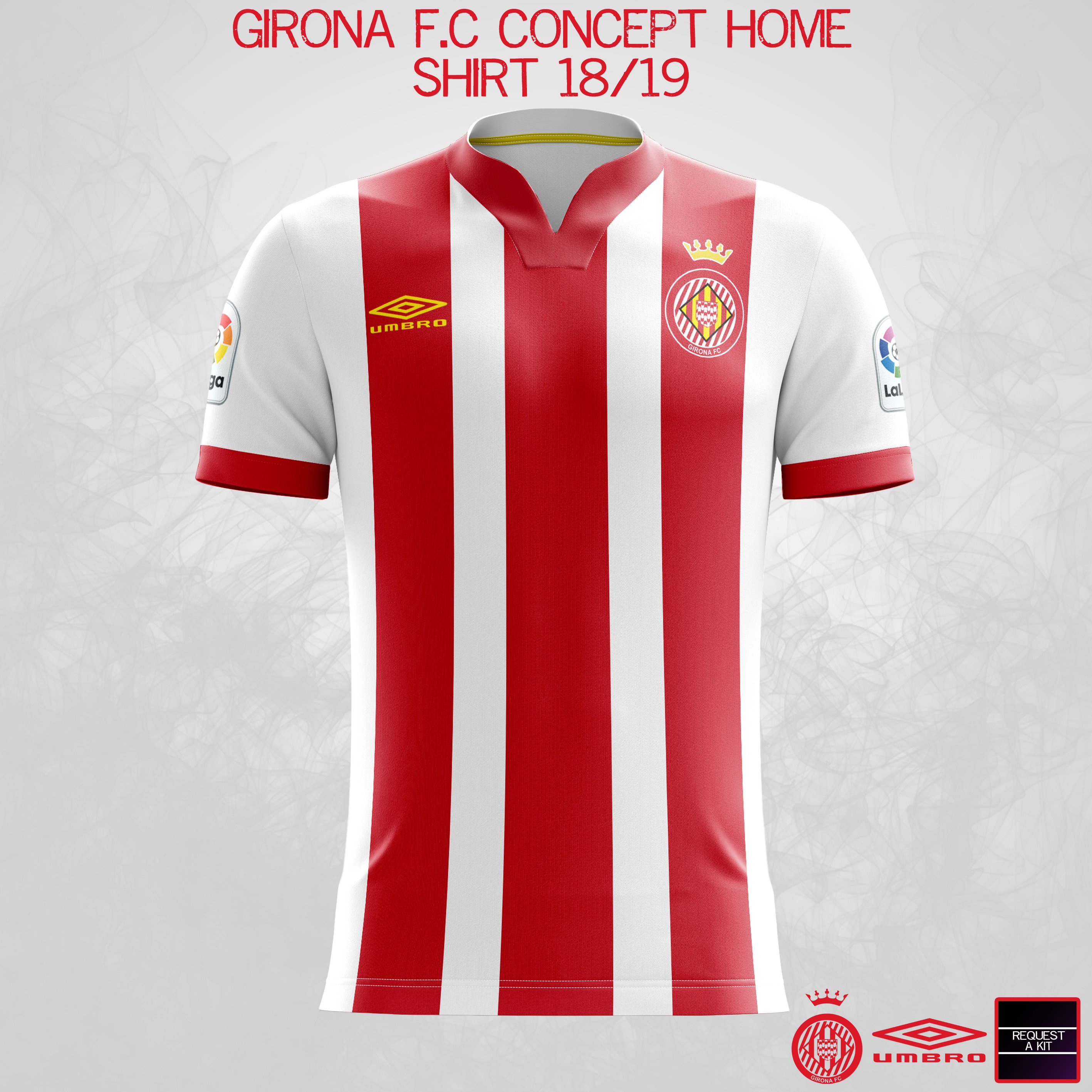 Detail Gambar Shirt Girona 2018 Nomer 22