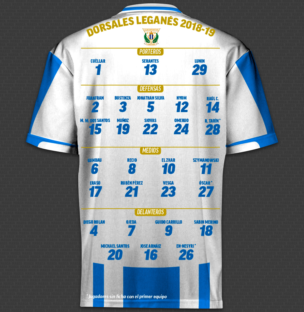 Detail Gambar Shirt Leganes 2018 Nomer 37