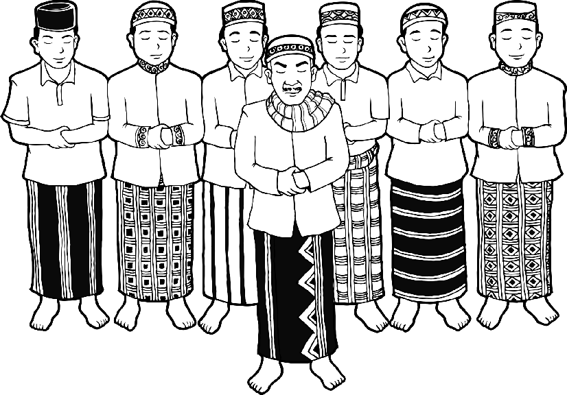 Detail Gambar Sholat Berjamaah Kartun Nomer 20