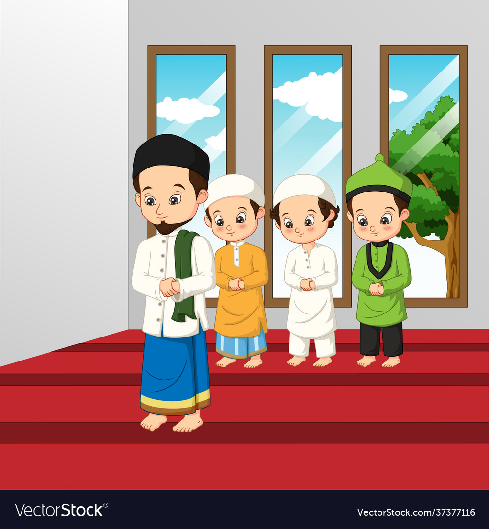 Detail Gambar Sholat Berjamaah Kartun Nomer 50