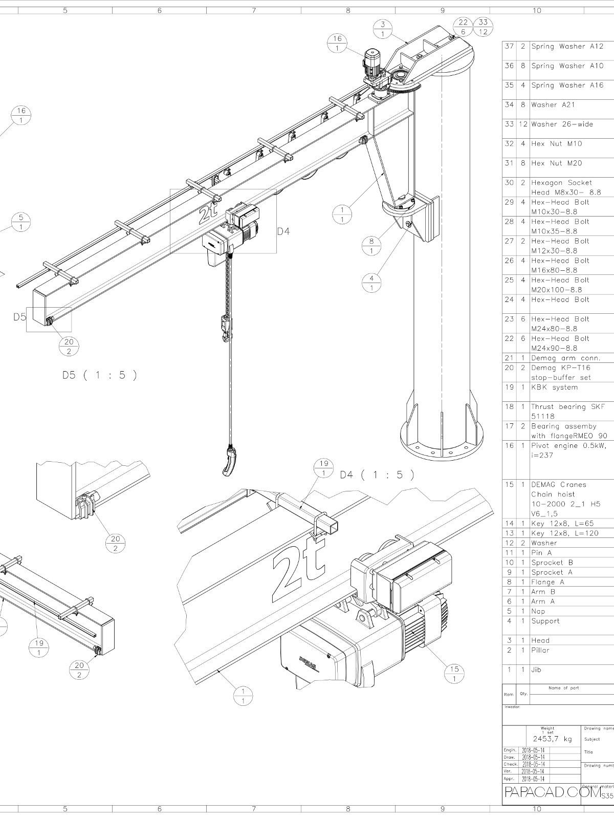 Detail Gambar Shop Drawing Sokbreker Dwg Nomer 22