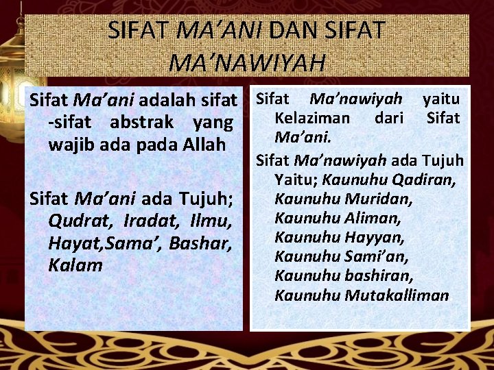 Detail Gambar Sifat Allah Manawiyah Nomer 39