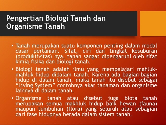 Detail Gambar Sifat Biologi Tanah Nomer 2