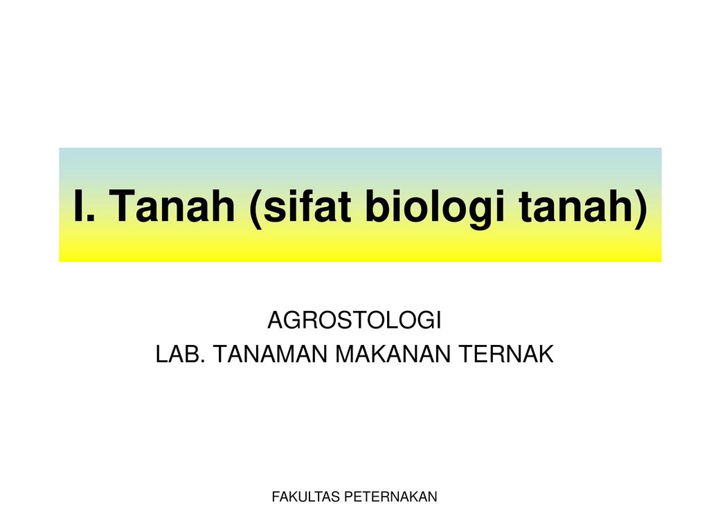 Detail Gambar Sifat Biologi Tanah Nomer 11