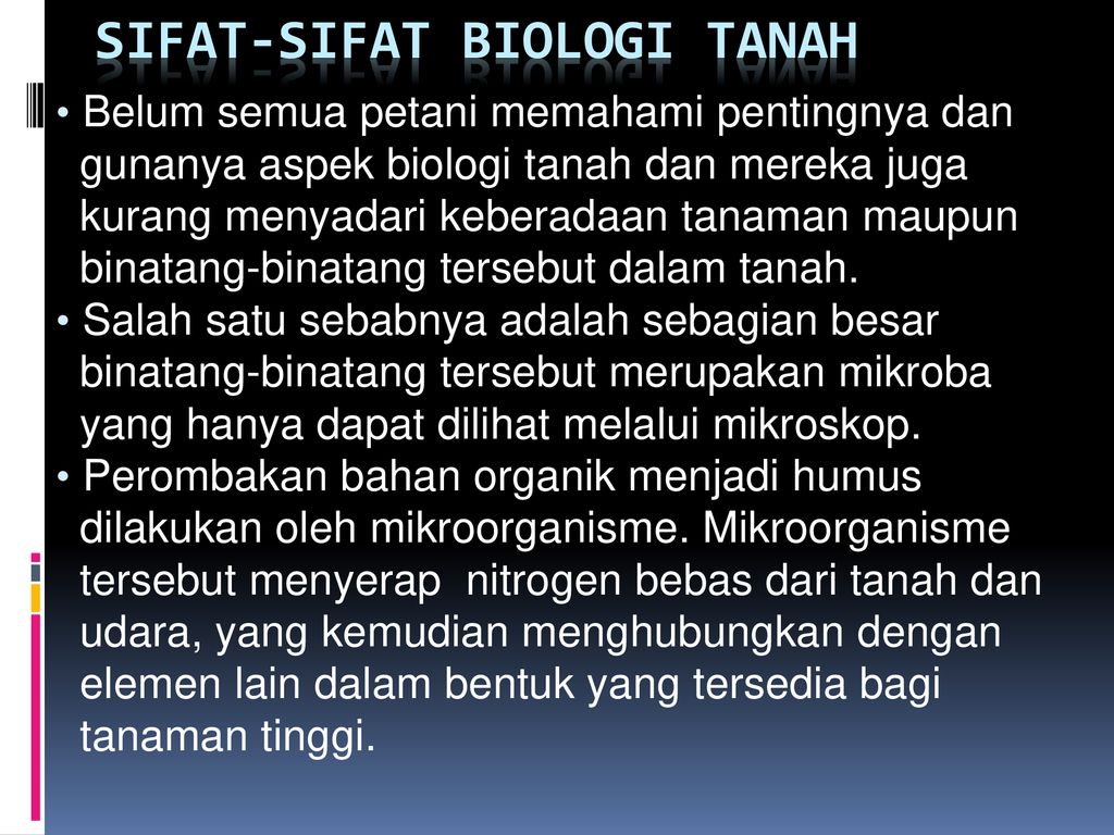 Detail Gambar Sifat Biologi Tanah Nomer 3