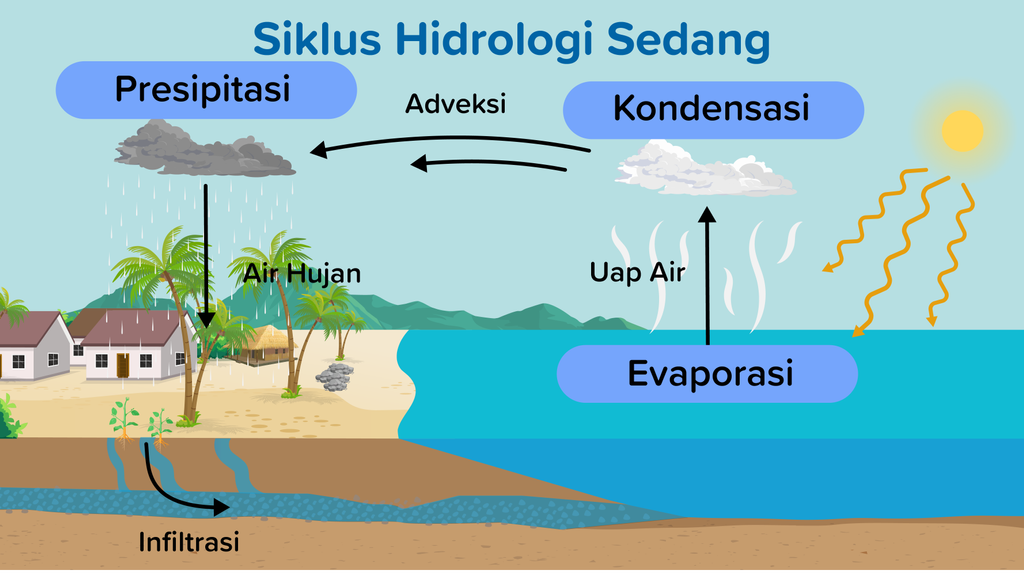 Detail Gambar Siklus Hidrologi Sedang Nomer 18