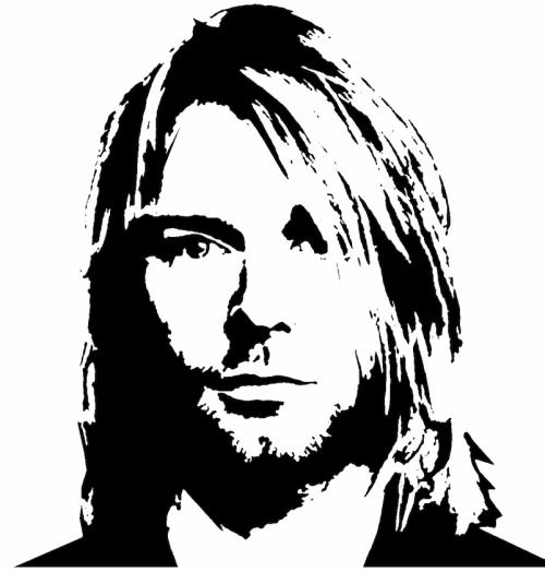 Download Gambar Siluet Kurt Cobain Nomer 3