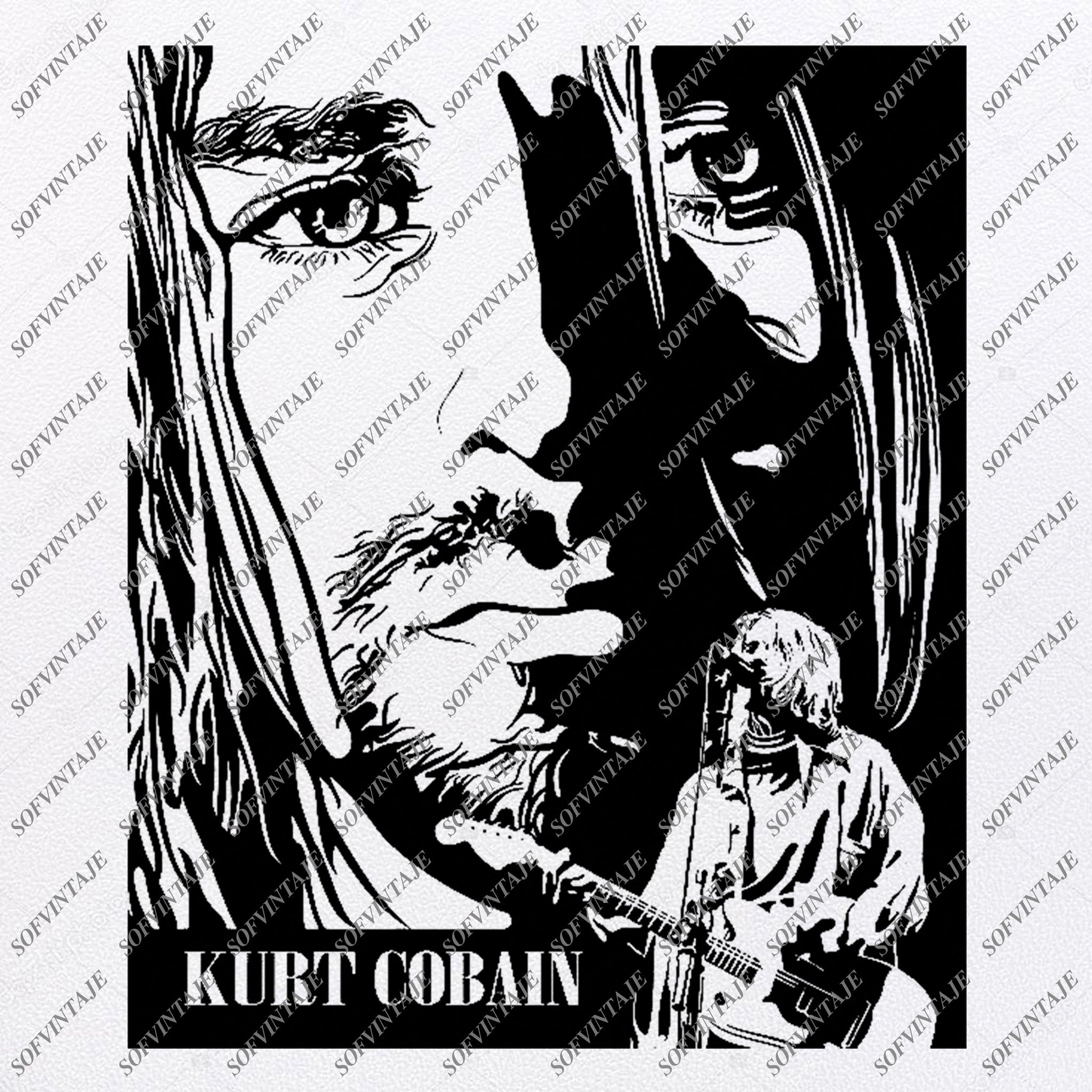 Detail Gambar Siluet Kurt Cobain Nomer 38