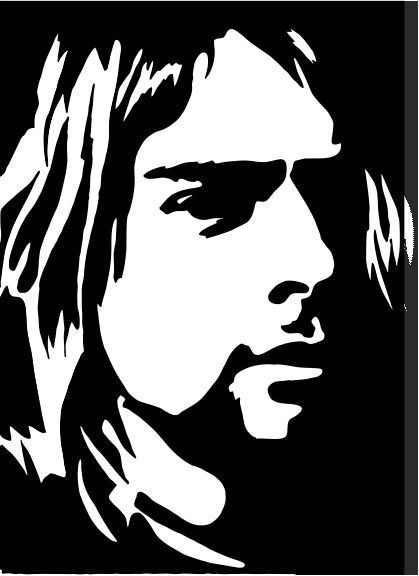 Detail Gambar Siluet Kurt Cobain Nomer 5