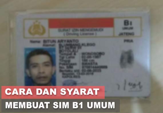 Gambar Sim B1 Umum - KibrisPDR