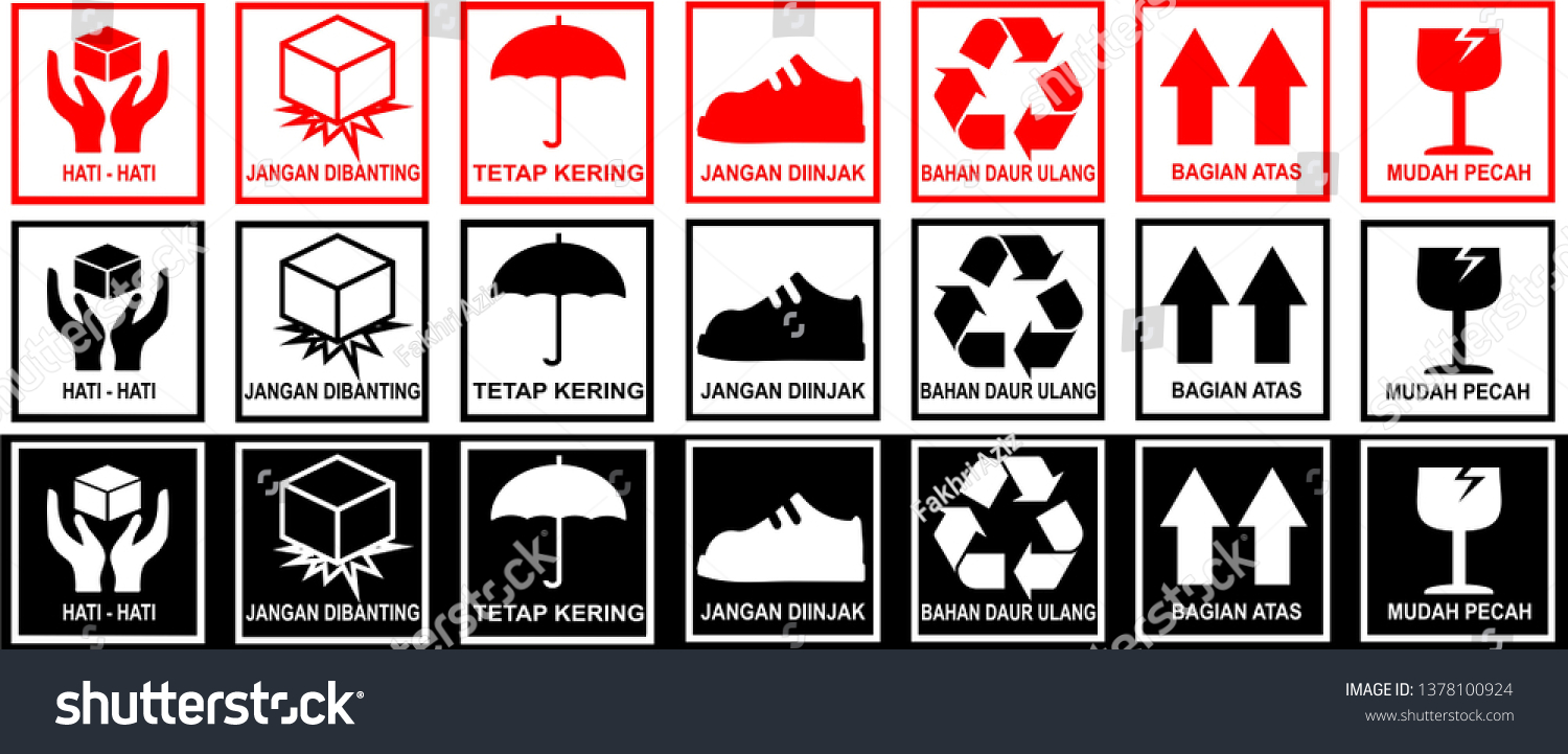 Detail Gambar Simbol Jangan Dibanting Nomer 6