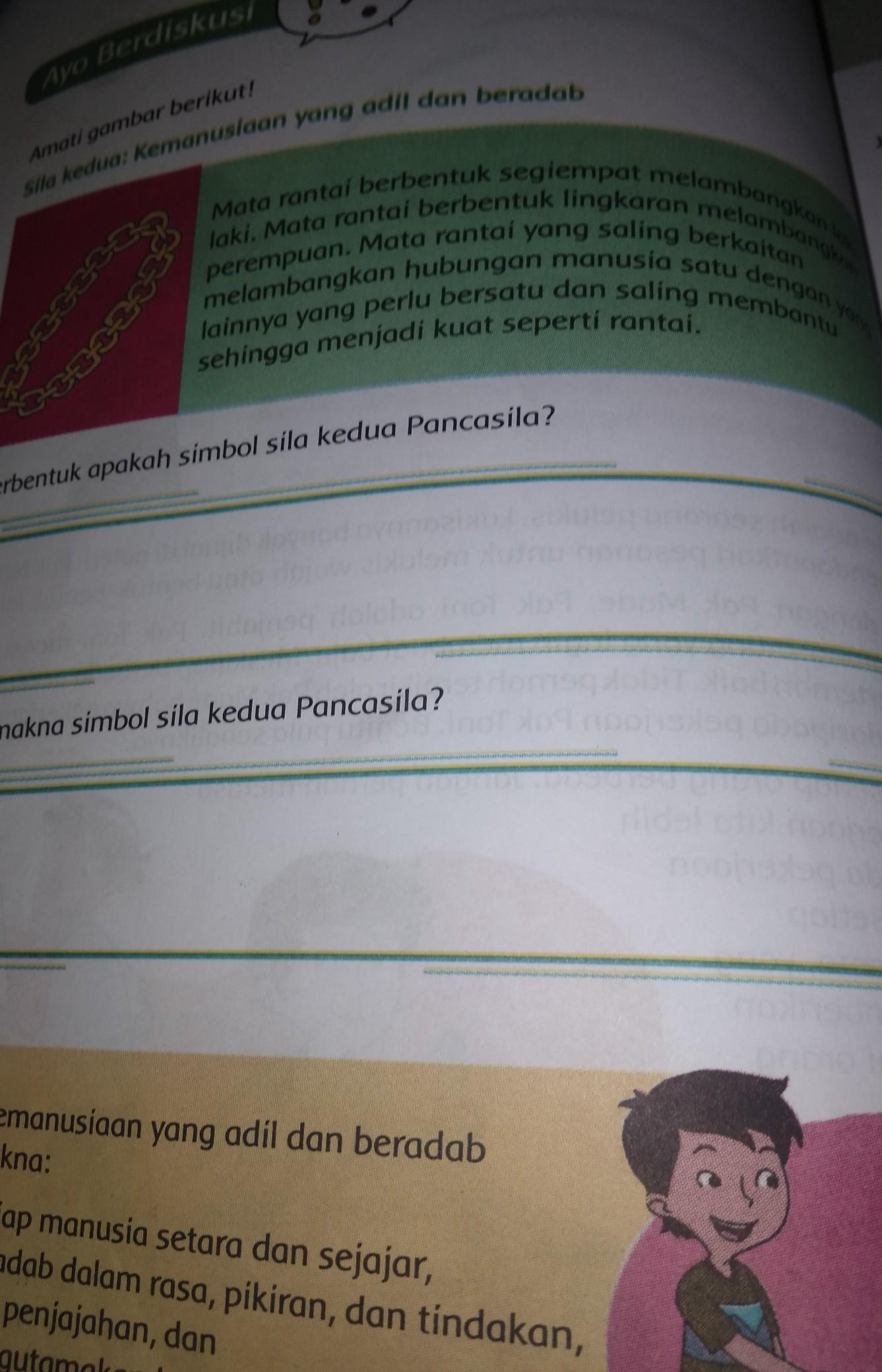 Detail Gambar Simbol Sila Kedua Nomer 47