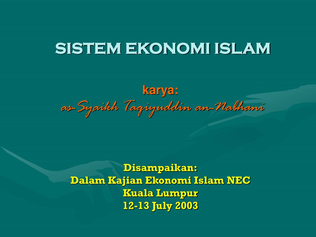 Detail Gambar Sistem Ekonomi Islam Nomer 15