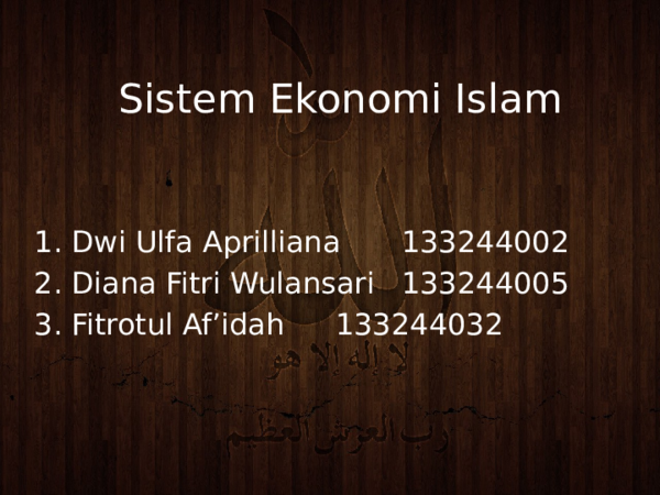 Detail Gambar Sistem Ekonomi Islam Nomer 24