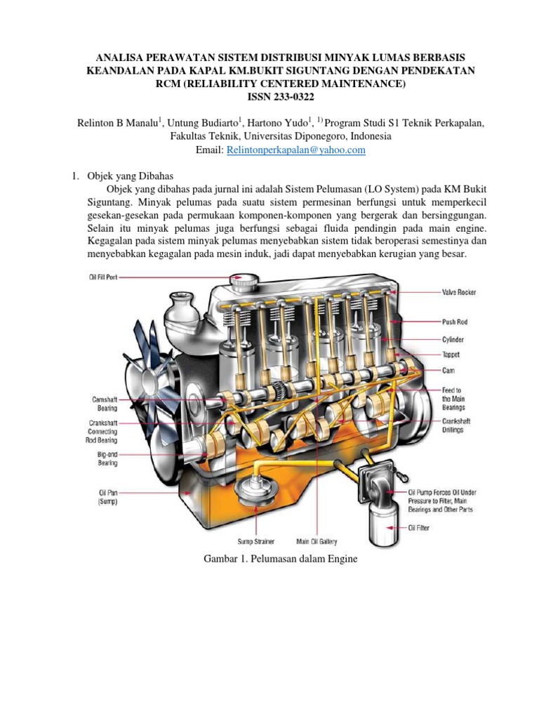 Detail Gambar Sistem Pelumasan Mesin Kapal Nomer 45