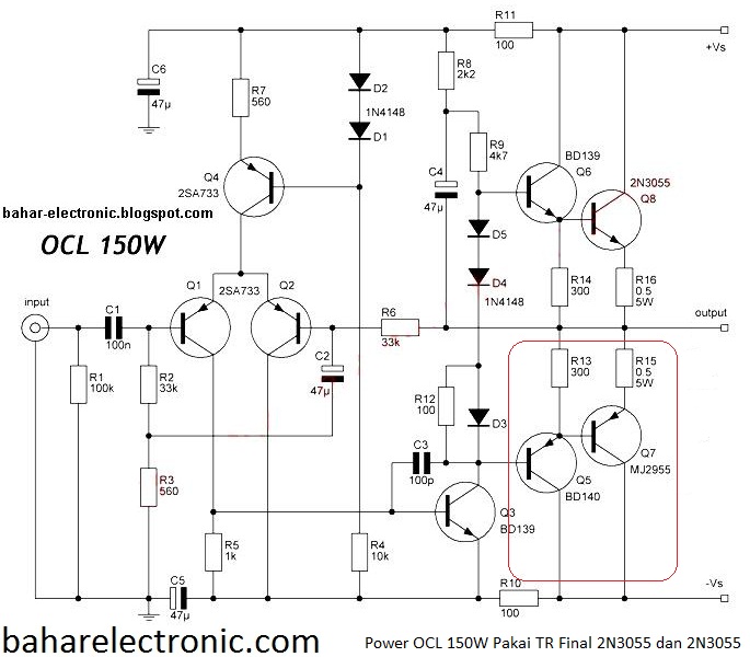 Detail Gambar Skema Power Sanken Nomer 48