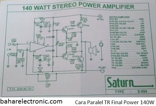 Detail Gambar Skema Power Sanken Nomer 49