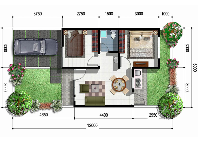 Detail Gambar Skema Rumah Subsidi Type 36 Paling Ekonomis Nomer 12