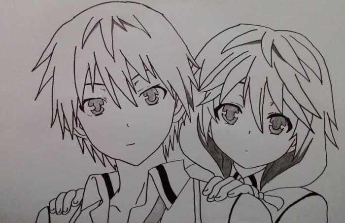 Detail Gambar Sketsa Anime Lukis Kaca Nomer 33