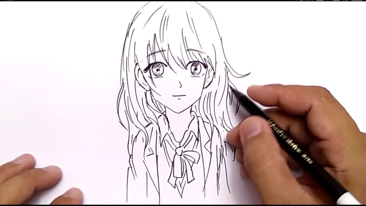 Detail Gambar Sketsa Anime Perempuan Nomer 47