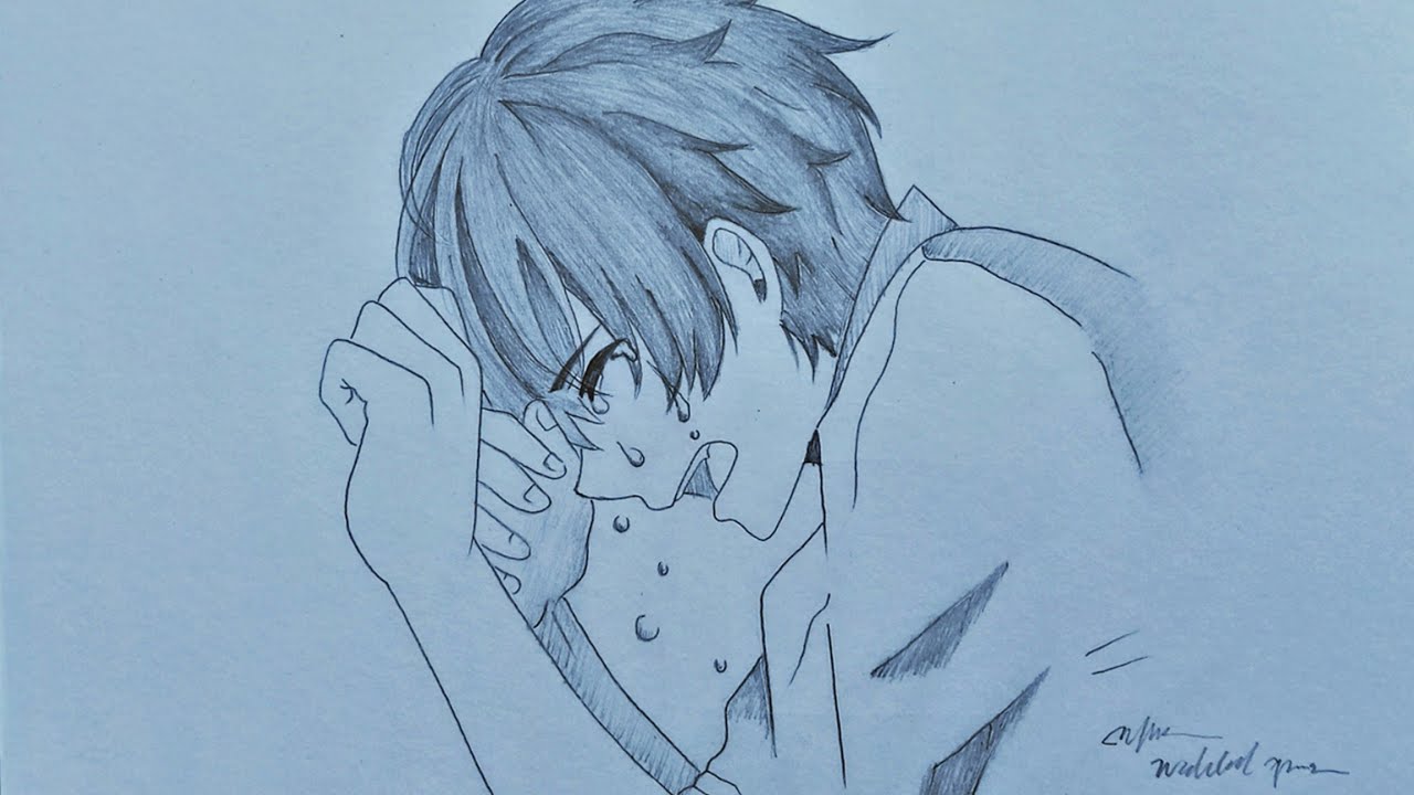 Detail Gambar Sketsa Anime Sedih Nomer 28