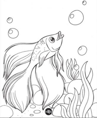 Detail Gambar Sketsa Aquarium Nomer 9