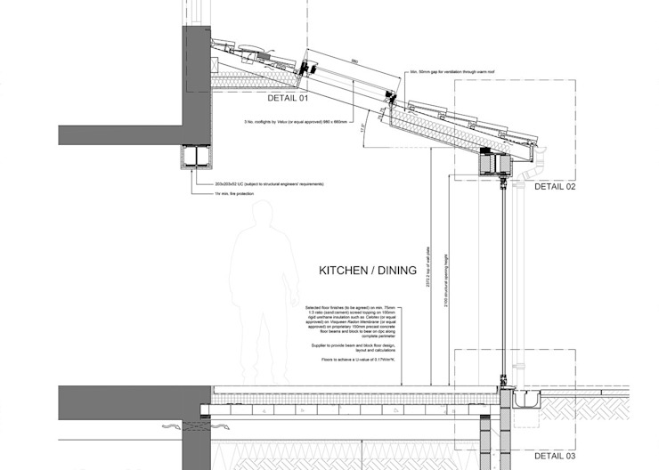 Detail Gambar Sketsa Bagian Konstruksi Dinding Gedung Potong Nomer 42