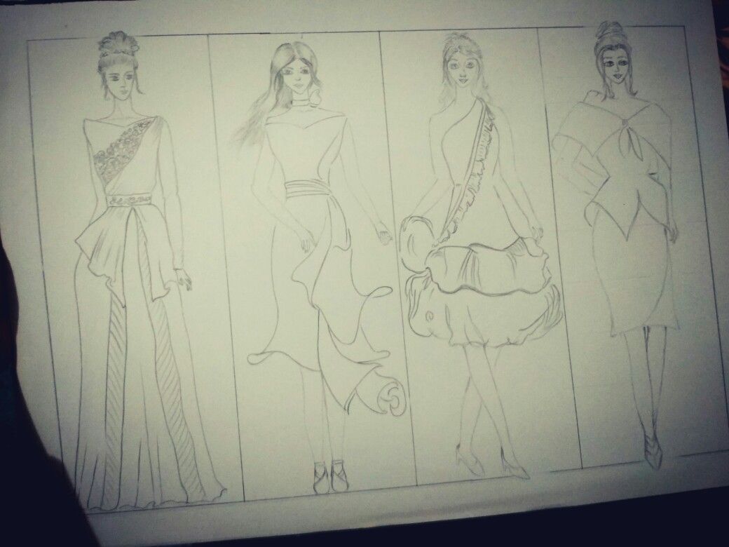 Detail Gambar Sketsa Baju Gaun Nomer 41