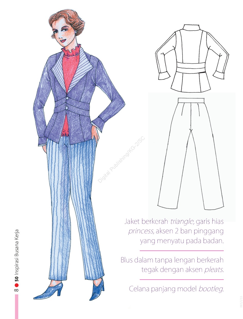 Detail Gambar Sketsa Baju Kerja Wanita Nomer 20