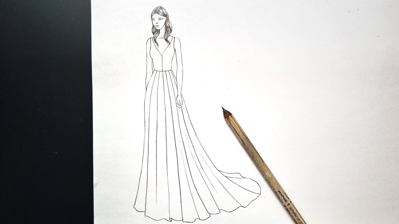 Detail Gambar Sketsa Baju Wanita Nomer 6