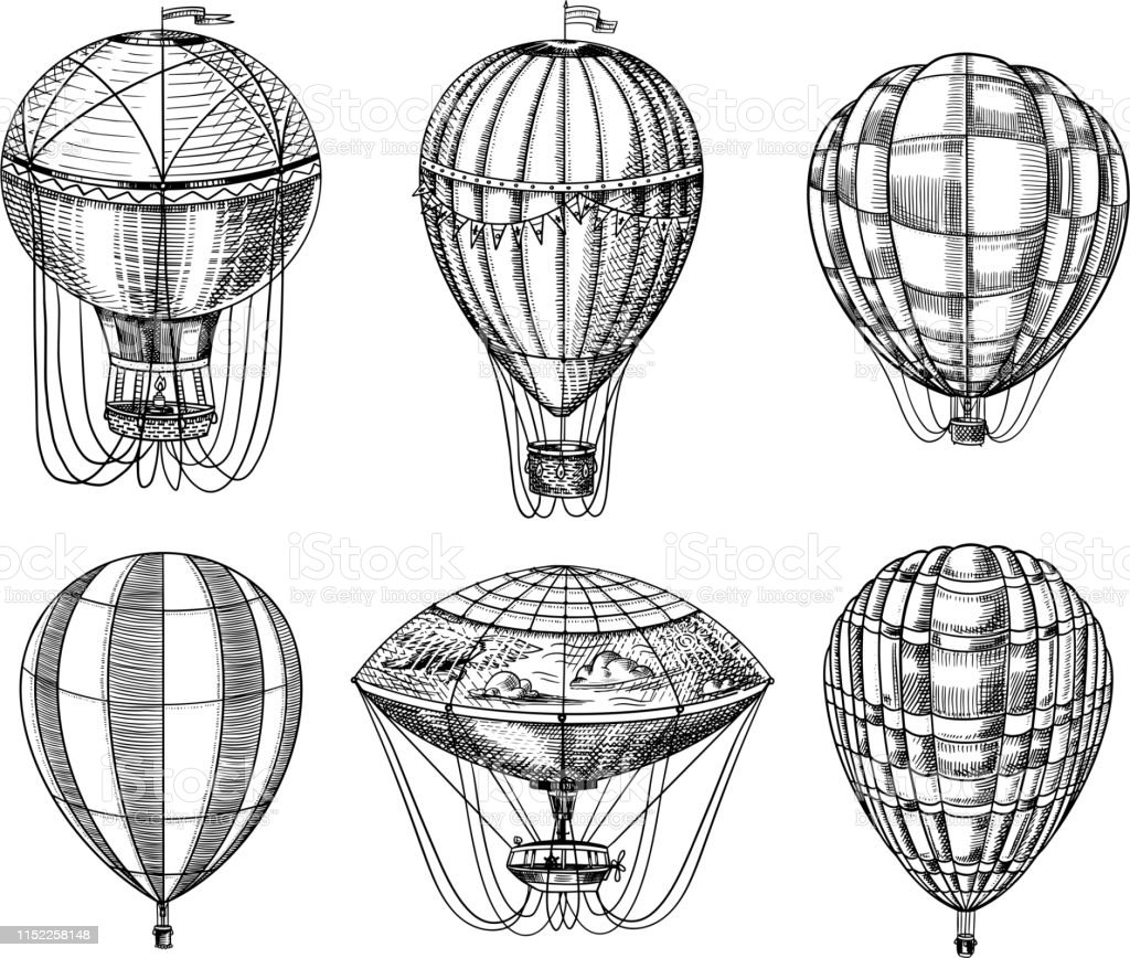 Detail Gambar Sketsa Balon Udara Nomer 24