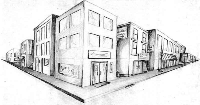 Detail Gambar Sketsa Bangunan Nomer 11