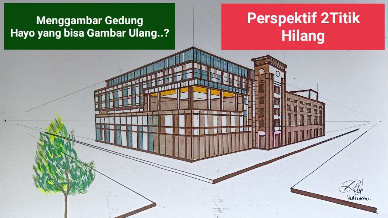 Detail Gambar Sketsa Bangunan Gedung Nomer 16