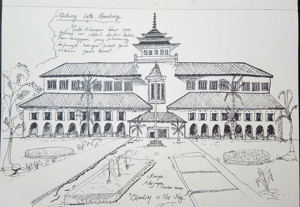 Detail Gambar Sketsa Bangunan Gedung Nomer 20