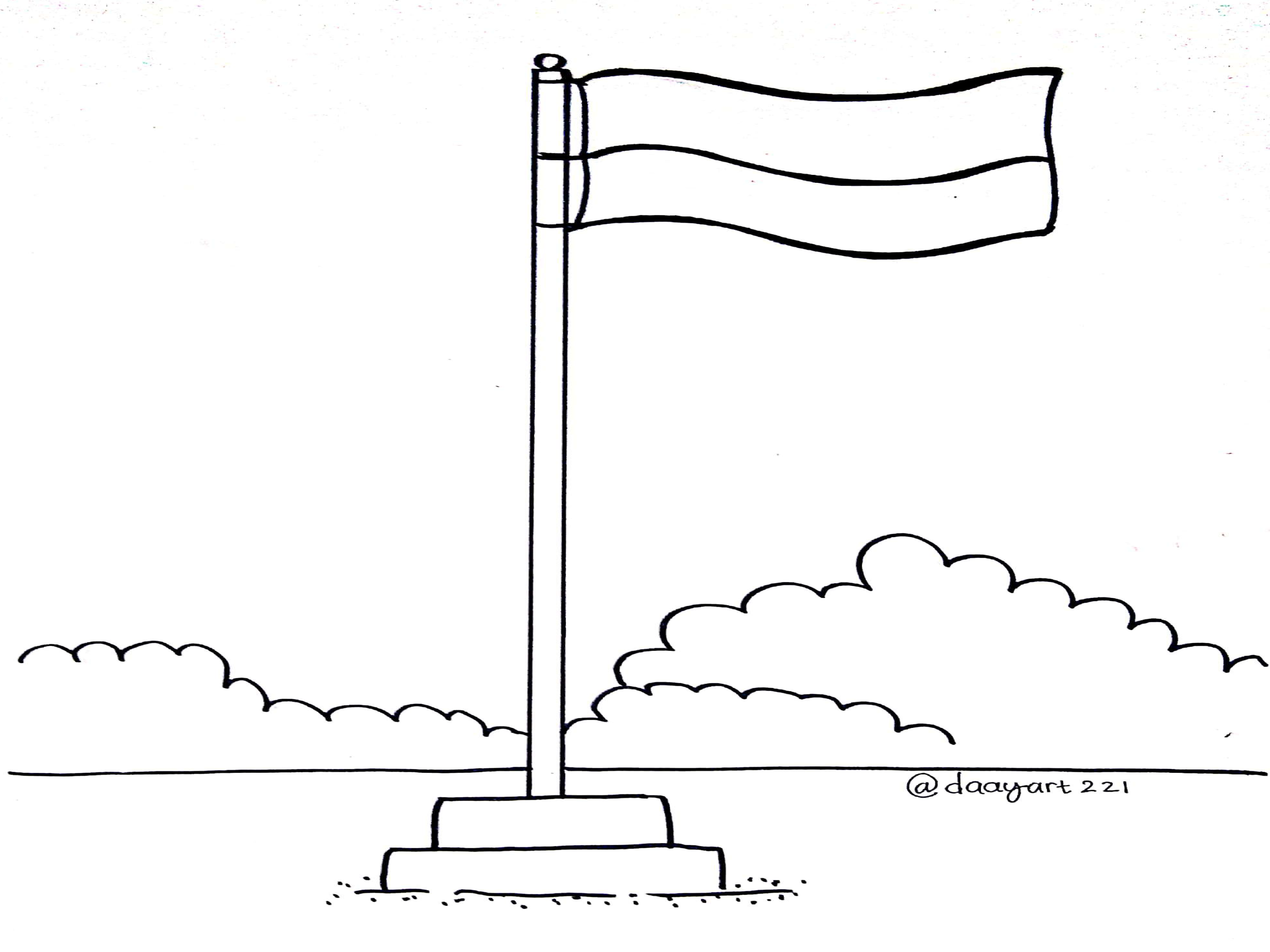 Detail Gambar Sketsa Bendera Nomer 16