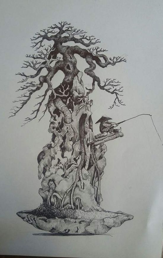 Detail Gambar Sketsa Bonsai Nomer 26